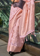 Load image into Gallery viewer, Light Pink Elegant Banarasi Blended Silk Saree – Handwoven Heritage for Special Occasions ClothsVilla