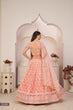 Load image into Gallery viewer, Light Pink Elegant Butterfly Net Lehenga with Intricate Embroidery ClothsVilla