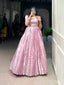 Light Pink Elegant Kanjivaram Zari Woven Gown with Matching Koti ClothsVilla
