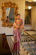 Load image into Gallery viewer, Light Pink Elegant Tissue Shimmer Saree with Zari Weaving and Sequins Lace Border ClothsVilla
