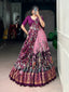 Light Pink Kalamkari Print Lehenga Choli ClothsVilla