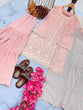 Load image into Gallery viewer, Light Pink Premium Designer Party Wear Top, Sarara &amp; Dupatta Set – Elegant Faux Georgette Clothsvilla