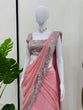 Load image into Gallery viewer, Light Pink Ready-to-Wear Lehenga Saree – Elegant &amp; Stylish