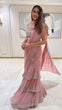 Load image into Gallery viewer, Light Pink Ready-to-Wear Lehenga Saree – Elegant &amp; Stylish