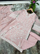 Load image into Gallery viewer, Light Pink Stunning Party Wear Top, Bottom &amp; Dupatta Set with Elegant Embroidery Clothsvilla