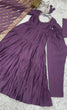 Load image into Gallery viewer, Light Purple Elegant Festive Pure Romansilk Chanderi Anarkali Suit with Banarasi Dupatta