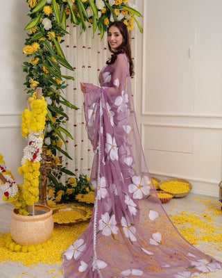 Light Purple Ri8 Fashion - Exclusive Lehenga Saree Design Modern Elegance with a Traditional Twist Clothsvilla