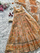 Load image into Gallery viewer, Light Yellow Designer Jimmy Organza Silk Digital Printed Anarkali Gown Set with Dupatta ClothsVilla