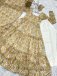 Load image into Gallery viewer, Light yellow Zigzag Print Anarkali Set with Dupatta – Perfect for Festivities &amp; Weddings