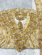 Load image into Gallery viewer, Light yellow Zigzag Print Anarkali Set with Dupatta – Perfect for Festivities &amp; Weddings