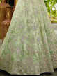 Load image into Gallery viewer, Lime Green Golden Tissue Lehenga Choli Set with Heavy Sequin &amp; Thread Embroidery  Semi-Stitched Full Flare Lehenga with Ethnic Dupatta ClothsVilla