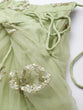 Load image into Gallery viewer, Lime Green Net Embroideried Round Sequins Semi-Stitched Lehenga Clothsvilla