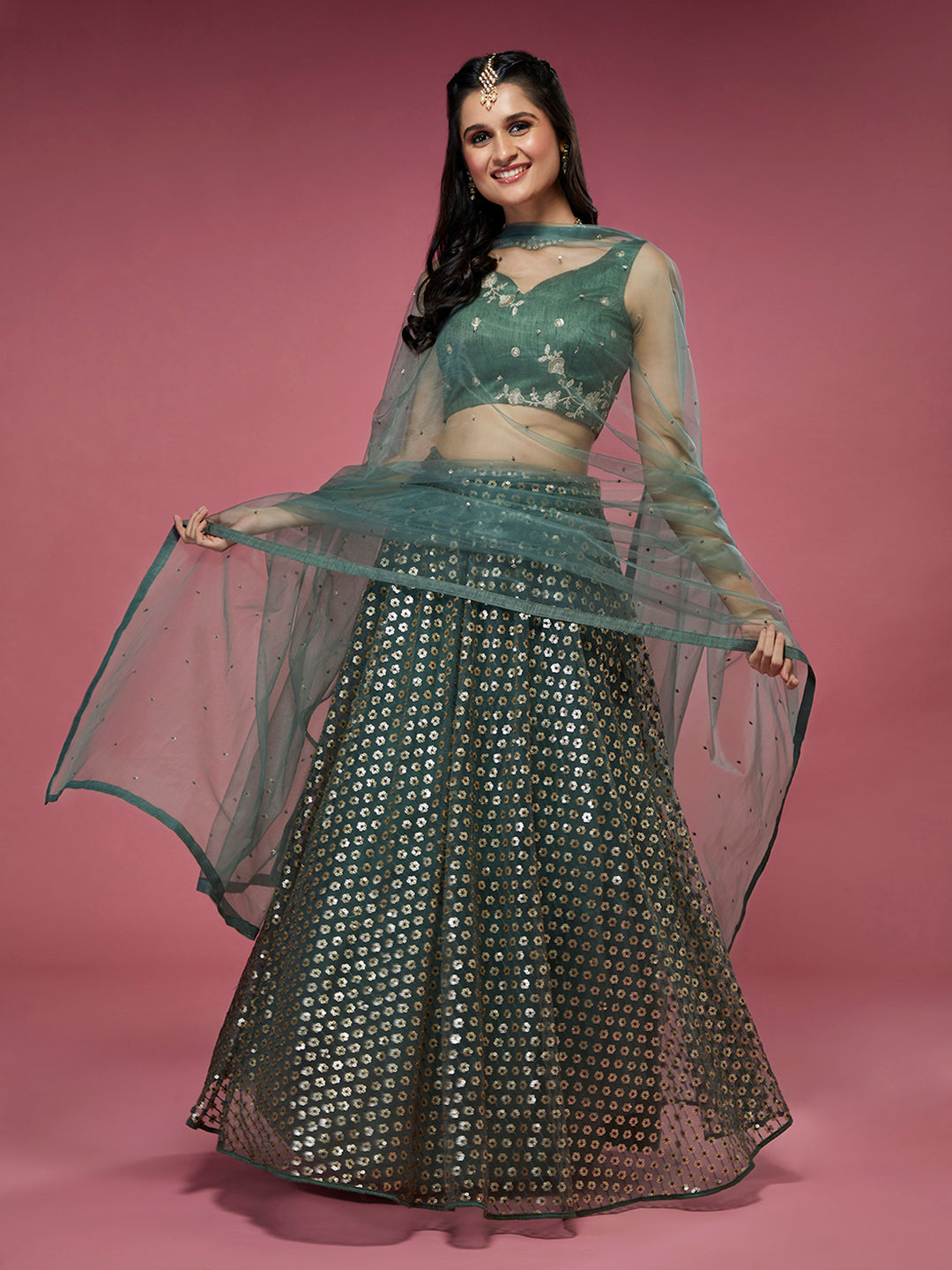 Lehenga saree/half saree | Half saree lehenga, Half saree designs, Indian  fashion