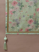 Load image into Gallery viewer, Lime Green Organza Floral Printed Semi-Stitched Lehenga choli &amp; Dupatta Clothsvilla