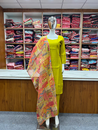 Liril Pure Soft Viscose Straight Fit Kurta Set with Dupatta – Perfect for Summer & Office Wear