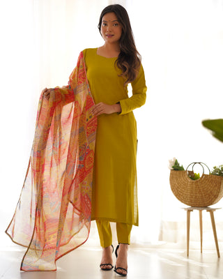 Liril Pure Soft Viscose Straight Fit Kurta Set with Dupatta – Perfect for Summer & Office Wear