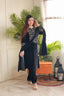 Luxurious Ramzan Special Shanya Pure Velvet Suit Set in Black with Delicate Embroidery ClothsVilla