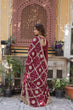 Load image into Gallery viewer, Magenta Premium Designer Ready-to-Wear Gown with Dupatta – Embroidery Zari Sequins Work