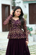 Load image into Gallery viewer, Magenta Red Premium Designer Sequins Embroidered Readymade Lehenga Choli Set ClothsVilla