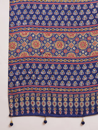 Maira Mirror Work Semi Modal Saree for Wedding & Party Wear ClothsVilla