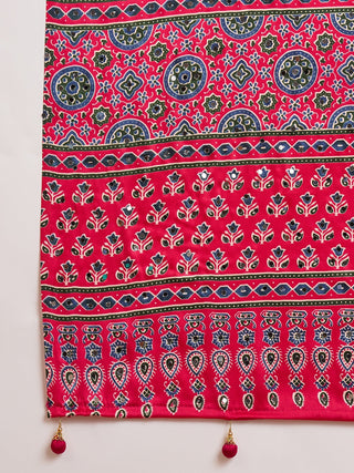 Maira Mirror Work Semi Modal Saree for Wedding & Party Wear ClothsVilla