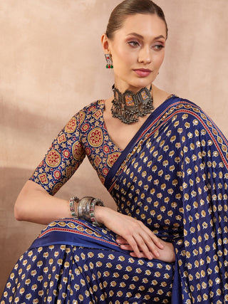 Maira Mirror Work Semi Modal Saree for Wedding & Party Wear ClothsVilla