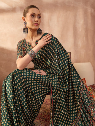 Maira Mirror Work Semi Modal Saree for Wedding & Party Wear ClothsVilla