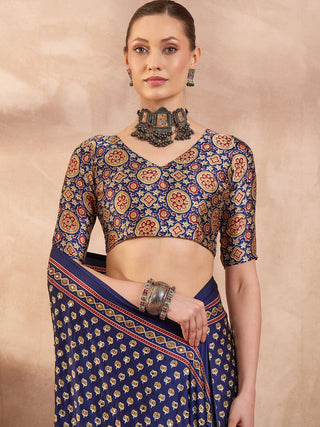 Maira Mirror Work Semi Modal Saree for Wedding & Party Wear ClothsVilla