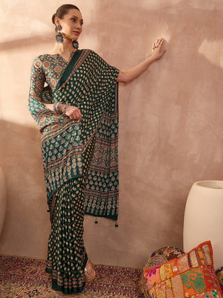 Maira Mirror Work Semi Modal Saree for Wedding & Party Wear ClothsVilla