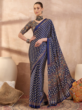 Maira Mirror Work Semi Modal Saree for Wedding & Party Wear ClothsVilla