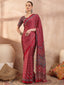 Maira Mirror Work Semi Modal Saree for Wedding & Party Wear ClothsVilla