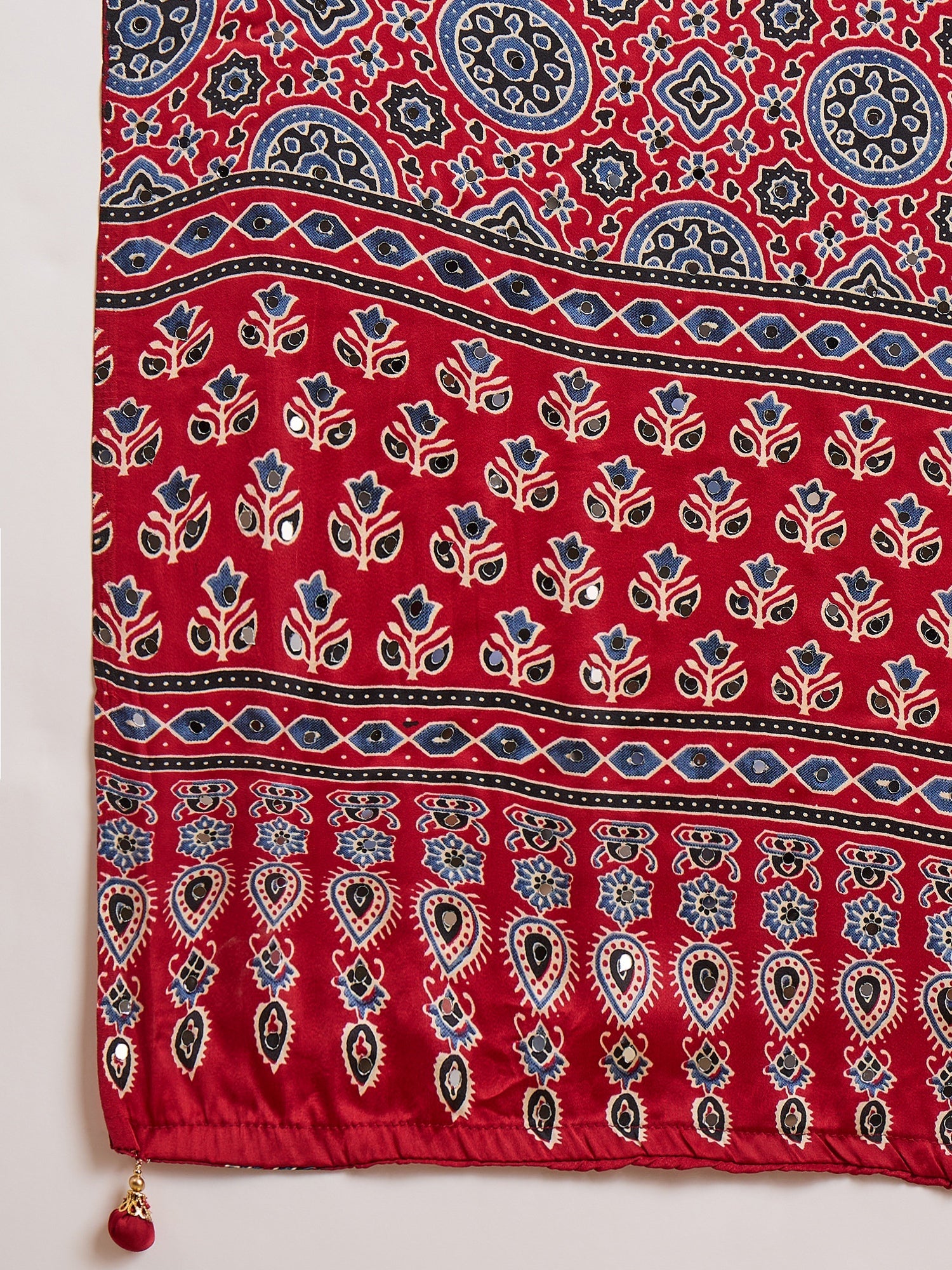 Maira Mirror Work Semi Modal Saree for Wedding & Party Wear ClothsVilla