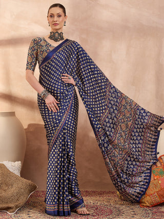 Maira Mirror Work Semi Modal Saree for Wedding & Party Wear ClothsVilla