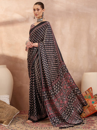 Maira Mirror Work Semi Modal Saree for Wedding & Party Wear ClothsVilla