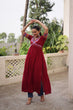 Load image into Gallery viewer, Maroon 14 Kg Rayon Kutchi Gamthi Embroidered Kurti ClothsVilla