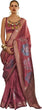 Load image into Gallery viewer, Maroon Banarasi Silk Blend Saree with Unstitched Blouse Piece ClothsVilla