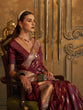 Load image into Gallery viewer, Maroon Classic Banarasi Silk Blend Saree – Perfect for Weddings &amp; Festive Occasions ClothsVilla