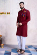 Load image into Gallery viewer, Maroon Color Festival Wear Men's Kurta Stylish Collection Clothsvilla