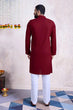 Load image into Gallery viewer, Maroon Color Festival Wear Men's Kurta Stylish Collection Clothsvilla