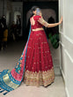 Load image into Gallery viewer, Maroon Dazzle with Every Drape – Georgette Embroidered Lehenga Set ClothsVilla