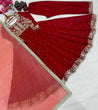Load image into Gallery viewer, Maroon Elegant Party Wear Pure Chinon Silk Anarkali Gown with Dupatta &amp; Pant Palazzo Set