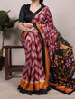 Load image into Gallery viewer, Maroon Elegant Printed Tasar Silk Saree with Matching Unstitched Blouse ClothsVilla