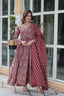 Maroon Elegant Pure Cotton Suit Set with Dupatta – Comfort Meets Style ClothsVilla
