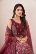 Load image into Gallery viewer, Captivating Maroon Embroidered Lehenga Choli Set - Perfect for Parties ClothsVilla