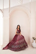 Load image into Gallery viewer, Captivating Maroon Embroidered Lehenga Choli Set - Perfect for Parties ClothsVilla