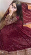 Load image into Gallery viewer, Maroon Glamorous Faux Georgette Gown with Embroidered Dupatta ClothsVilla