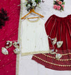Load image into Gallery viewer, Maroon Graceful Embroidered Lehenga Set ClothsVilla
