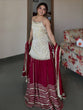 Load image into Gallery viewer, Maroon Graceful Embroidered Lehenga Set ClothsVilla
