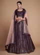 Load image into Gallery viewer, Maroon Pakistani Georgette Lehenga Choli For Indian Festivals &amp; Weddings - Sequence Embroidery Work, Thread Embroidery Work, Clothsvilla