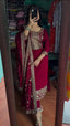 Maroon Premium Designer Readymade Suit Set Heavy Chinon Silk Clothsvilla
